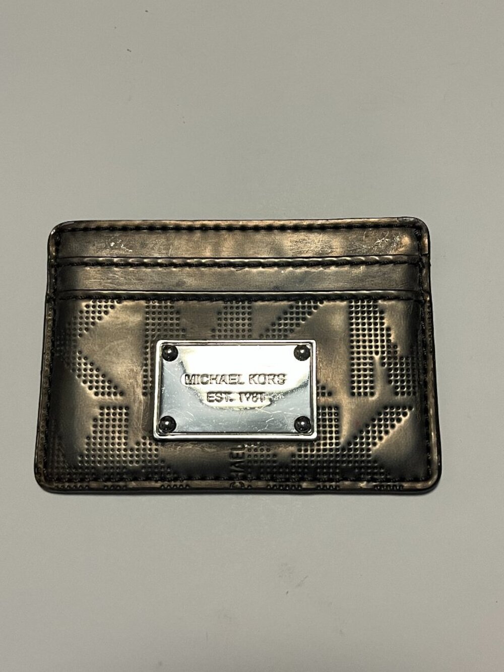 MICHAEL KORS Metallic Card Holder
